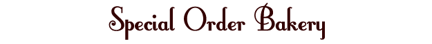special order bakery