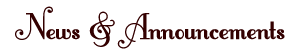news & announcements